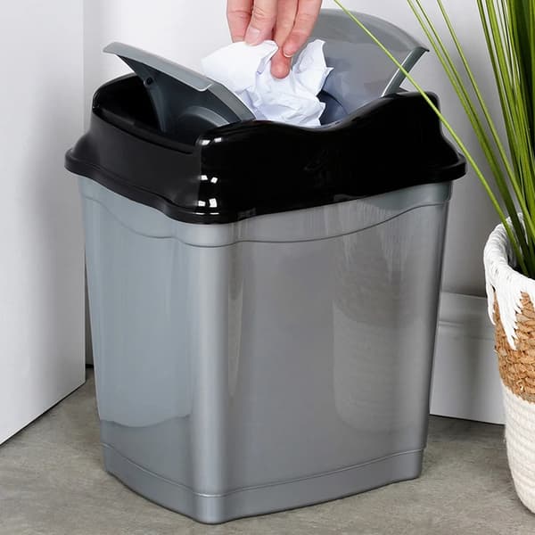 Smart affaldsspand i plast - 16 l - Grå