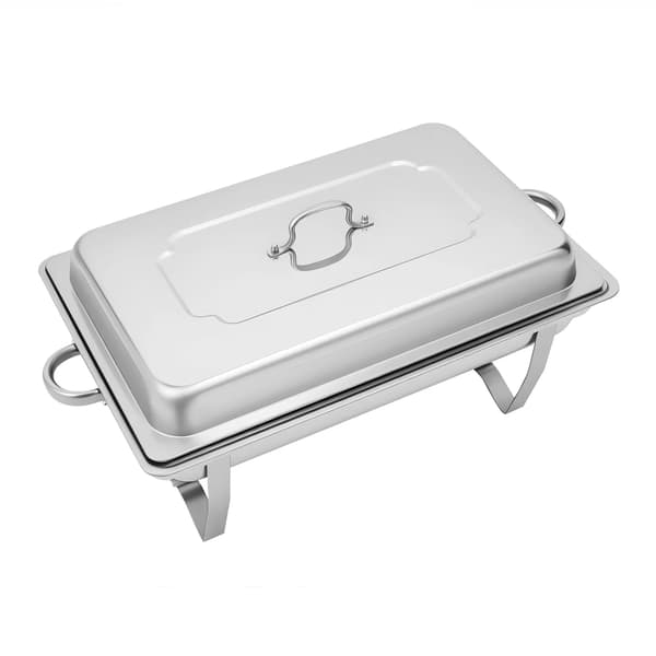 Buffet chafing dish - Madvarmer 9 l - Rustfrit stål - Rektangulær - 62×34×31 cm - Poleret - Fritstående - Sølv
