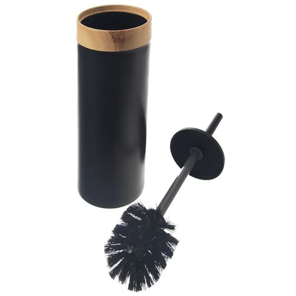 Toiletbørste med sort holder - Sort