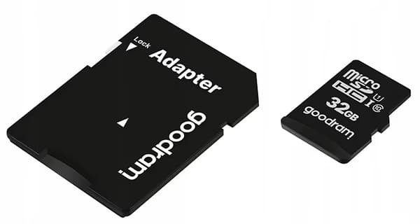 Hukommelseskort - microSDHC - 32 GB - SD-adapter
