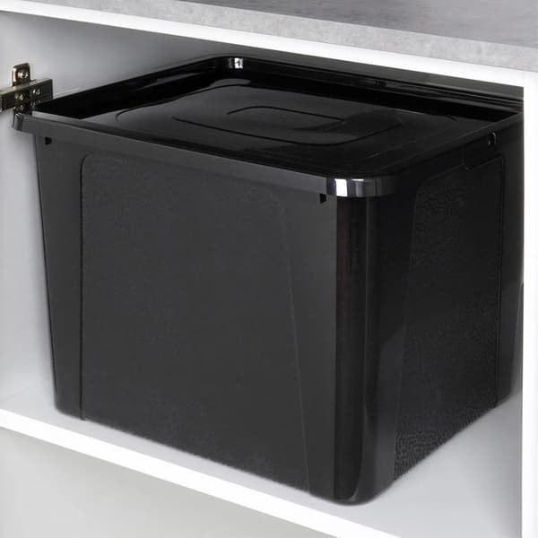 Opbevaringsboks - Plastbeholder - 30 l - Sort