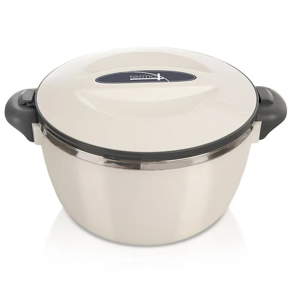 Madtermobeholder - TERMO 2 L - Termobeholder - Rustfrit Stål - Varmeisolering - Rund - 2 l