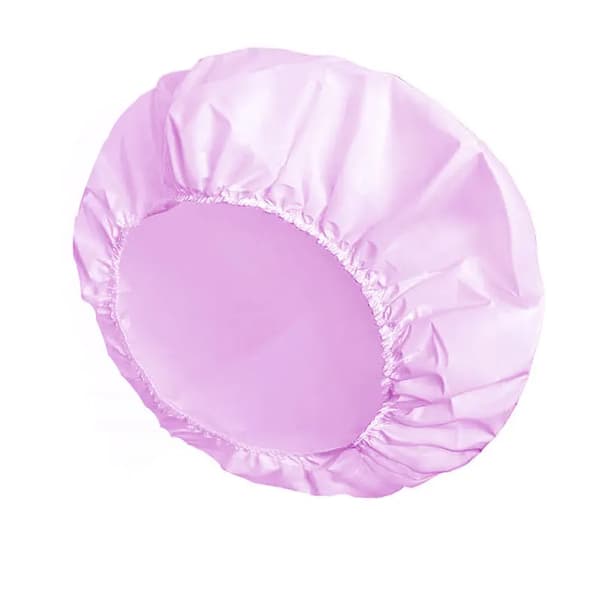 Badehætte - Genanvendelig hårhætte - Skridsikker - Plast - Elastisk kant - Lilla