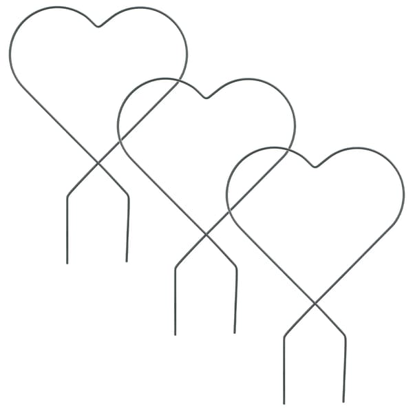 Växtstöd - Blomstertrellis - Stegeformad - 3-delad - Metall