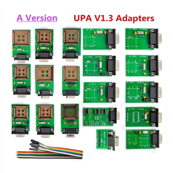 UPA V1.3 - USB ECU-programmerer - OBD2-diagnoseværktøj - Fuld EEPROM-adapter - Komplet sæt - Testkabel - Windows 10-understøttelse