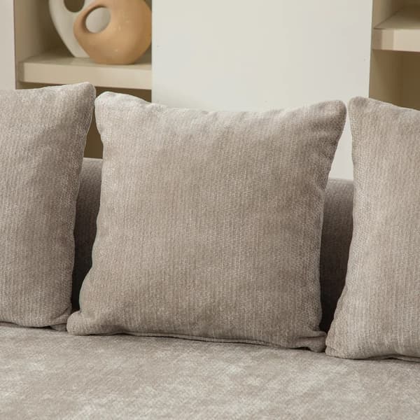 Modulsoffa - Modern Soffa - Chenille - 30D Elastiskt Skum - Halkfri - Högervänd - Grå