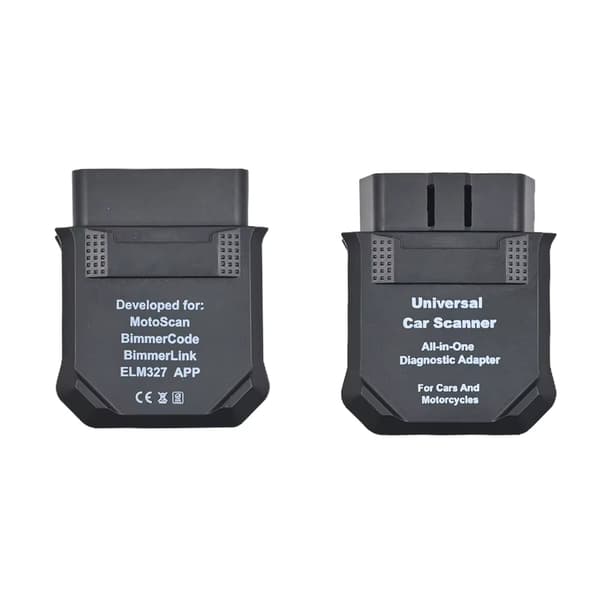 Universal bildiagnosescanner - UCS Scanner - Bluetooth 4.0 - OBD2-kodelæser - Til BMW-motorcykler - Android/iOS - MotoScan og BimmerCode