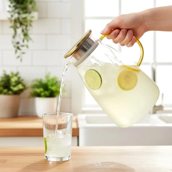 Glaskande - Kande med låg - 2,2 l - Glas