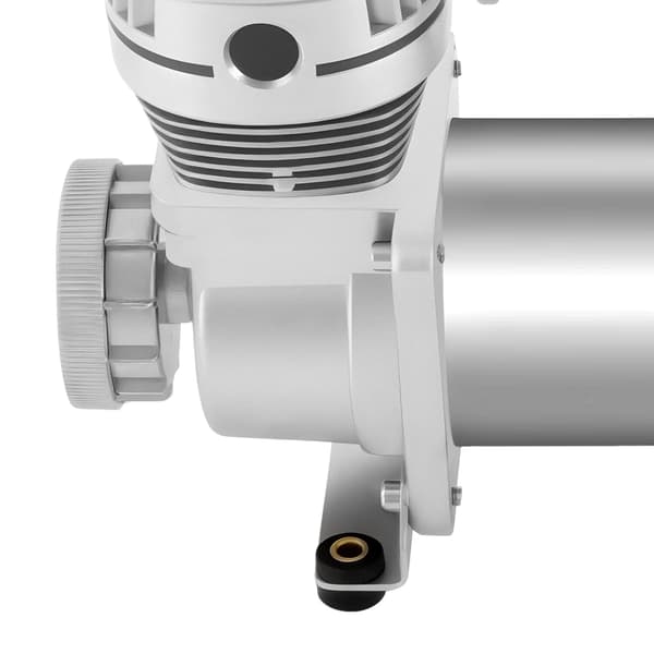 Bil luftkompressor - 12V DC kompressor - 200PSI högtryck - 50L/min luftflöde - 200-300W tung drift - däckpump & luftfjädring - Silver