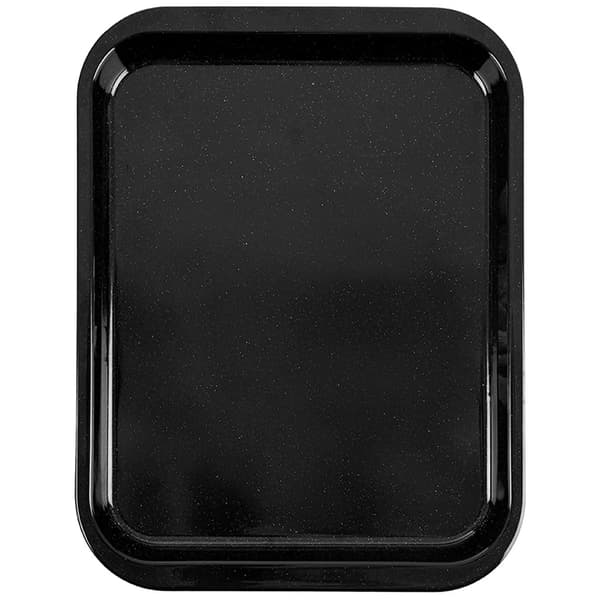 Emaljeret bageplade - Rektangulær - 41 x 32 x 2,5 cm - Sort