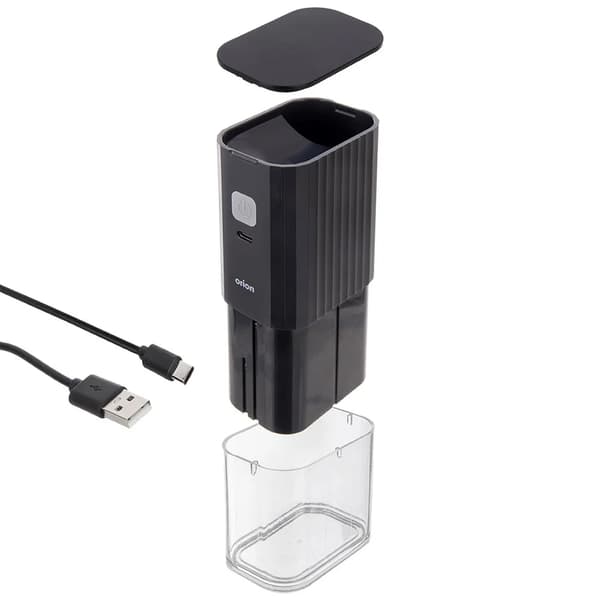 Elektrisk kaffekværn - Trådløs - 16 cm - Sort