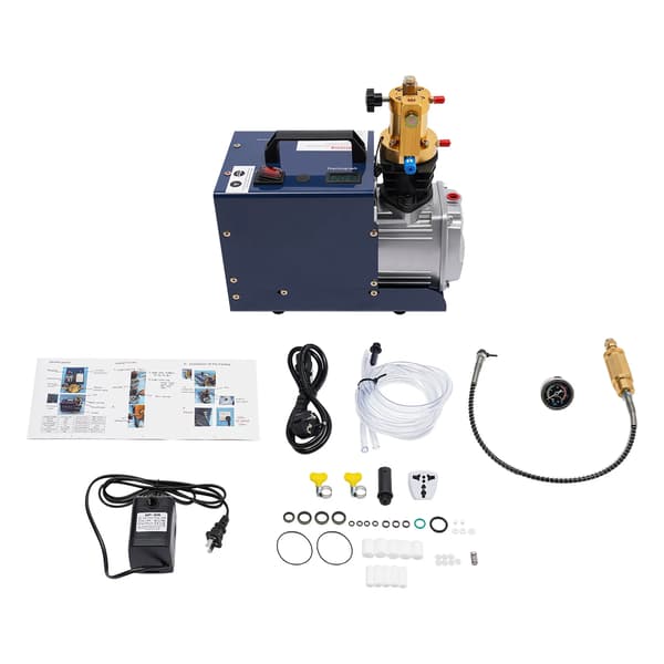 PCP-luftkompressor - Högtryckskompressor - 1800 W - 30 MPa - Kopparmotor - 220 V - Blå