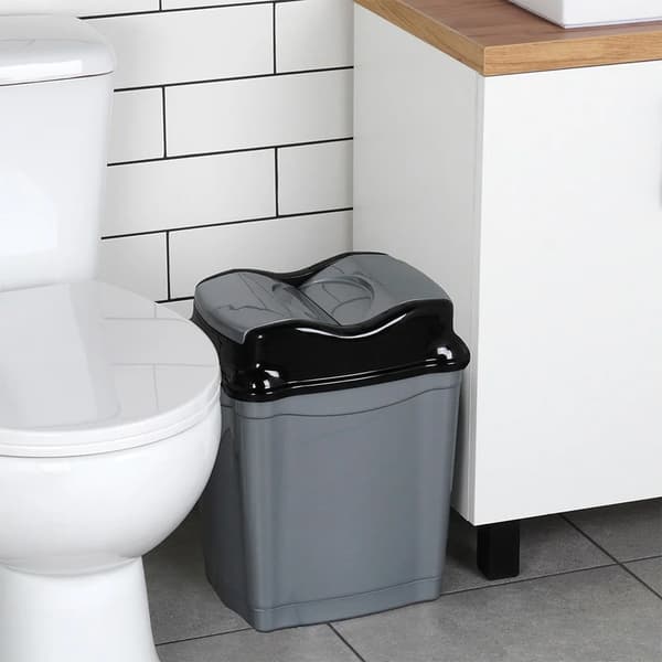 Smart affaldsspand i plast - 16 l - Grå