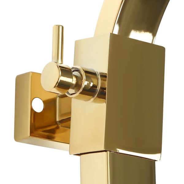 Termostat brusesystem - Regnbruser & håndbruser sæt - 304 rustfrit stål & messing - 1,5 m slange - 23,5 × 7,8 cm panel - Rektangulær
