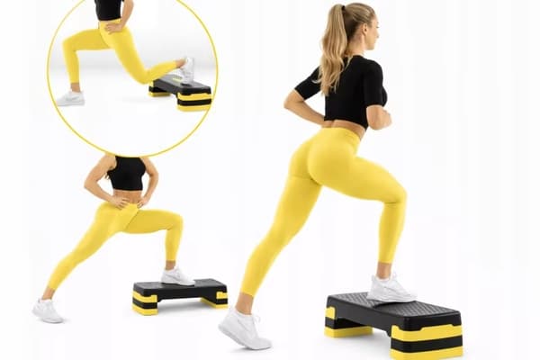 Aerobic-stepbräda - Stepper - Höjdjusterbar - 2 nivåer