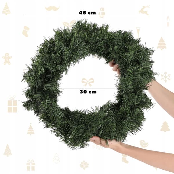 Julekrans - Julepynt - 45 cm