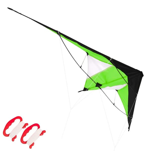 Stuntdrage - Akrobatisk Model - 120 x 50 cm - Polyester - Til Børn 6–12 År - Grøn