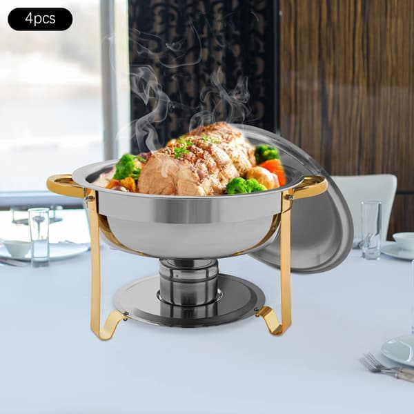 Buffetvarmer - Chafing Dish Sæt - Varmeskåle til buffet og catering - Rustfrit stål