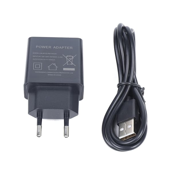 Mobil 58 mm termokvitteringsprinter - PT-280 POS-printer - Bluetooth og USB - Til Android iOS Windows - 1500 mAh batteri - EU-stik - Sort