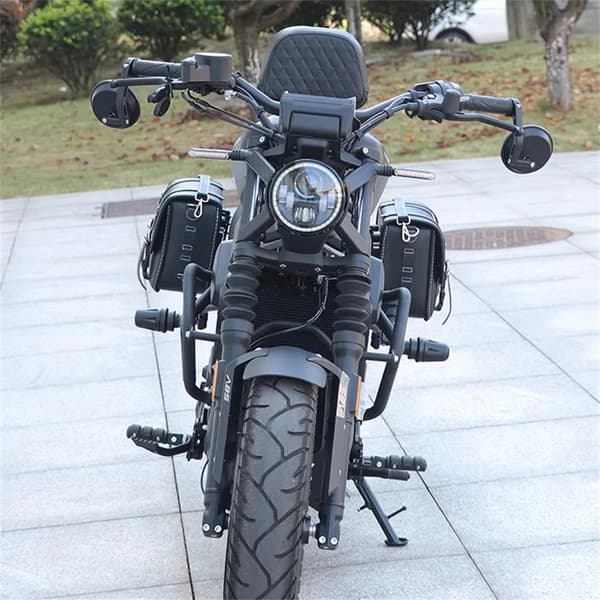 Motorcykel störtbåge - Set - Aluminiumlegering - Vältskydd - Svart