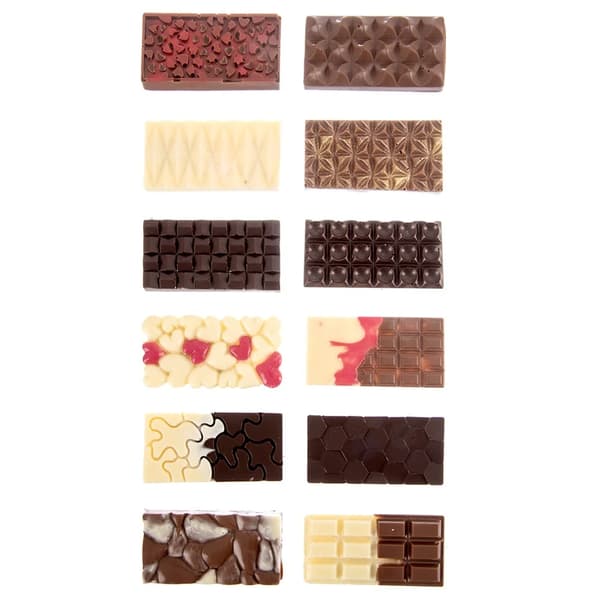 Silikoneform til chokolade - 27,5 x 17 cm - Brun