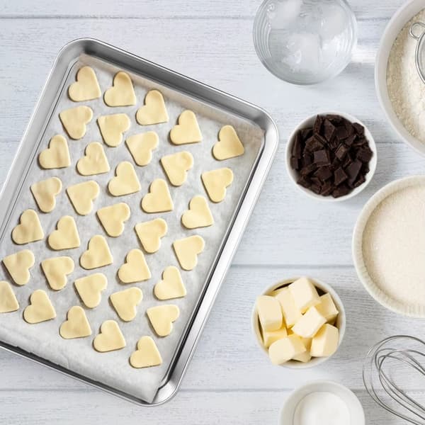 Bakformset - Rektangulära bakformar - Rostfritt stål - 4 delar