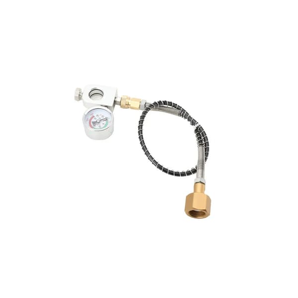 CO2-adapter - Högtrycksslang - För större CO2-flaskor - Rostfritt stål - Typ 3