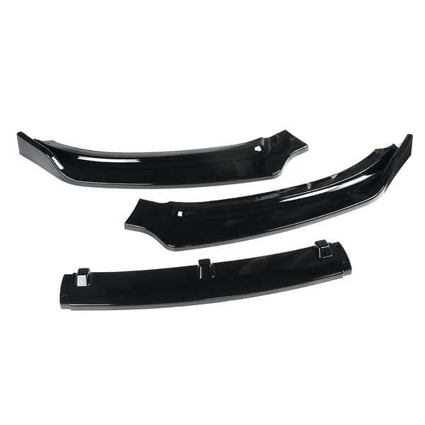 Frontläpp spoilerkit - För A4 B8.5 2013–2016 - 3-delars splitter - Diffusor & skydd - Högblank svart