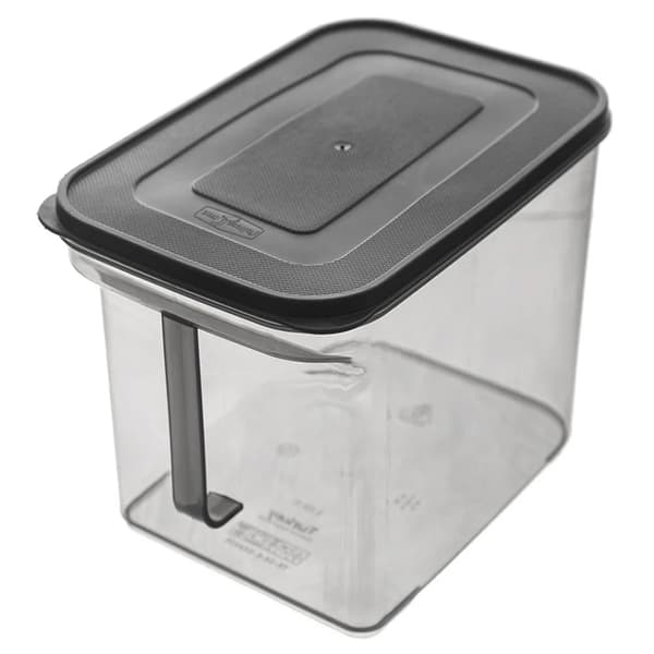 Opbevaringsbeholder til tørvarer - Plastbeholder - 1,7 l - Grå