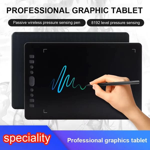 Tegneplade til PC/Android - Grafisk pen tablet S519 - 25,4 cm - 1024 trykniveauer - 5080 LPI - USB