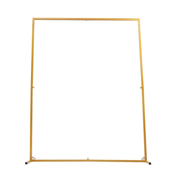 Rektangulär Bröllopsbåge - Metallställning - Återanvändbar - 2 x 1,5 m x 45 cm - Gul