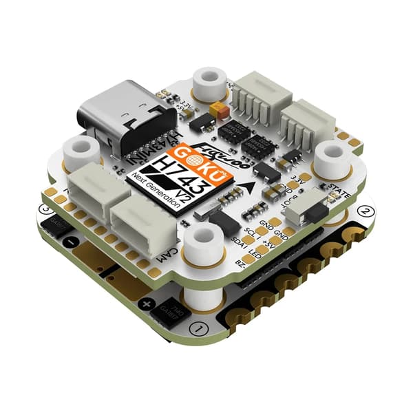 FPV Drönare Flight Controller ESC Stack - H743 Pro Mini - 20x20 mm - AM32 45A 32-bit 128K - För FPV Racingdrönare - 45A Stack