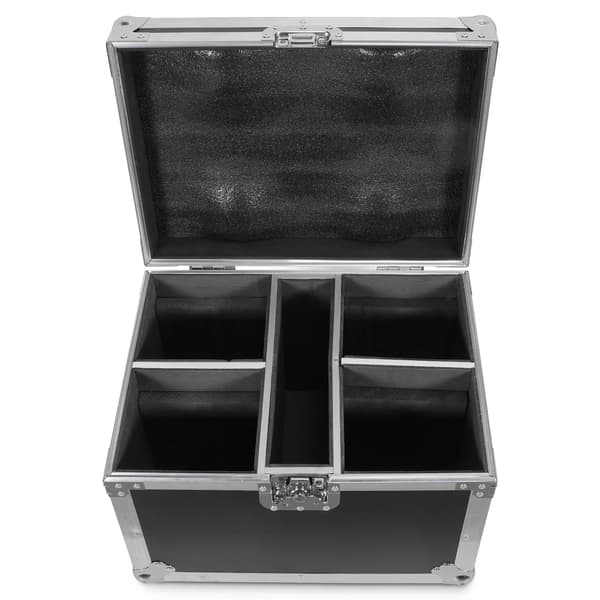 Flightcase til 4 Beam Moving Head-lamper - Robust Transportkasse - Til Scene og DJ - Sort