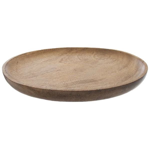 Serveringsbakke MANGO - Rund - Træ - 30 cm - Brun