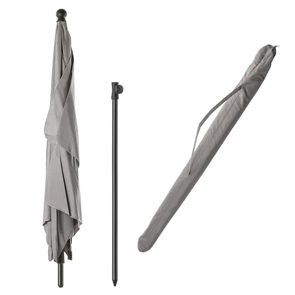 Haveparasol - Rektangulær altanparasol - 210 cm - Sammenklappelig - Stor dækning
