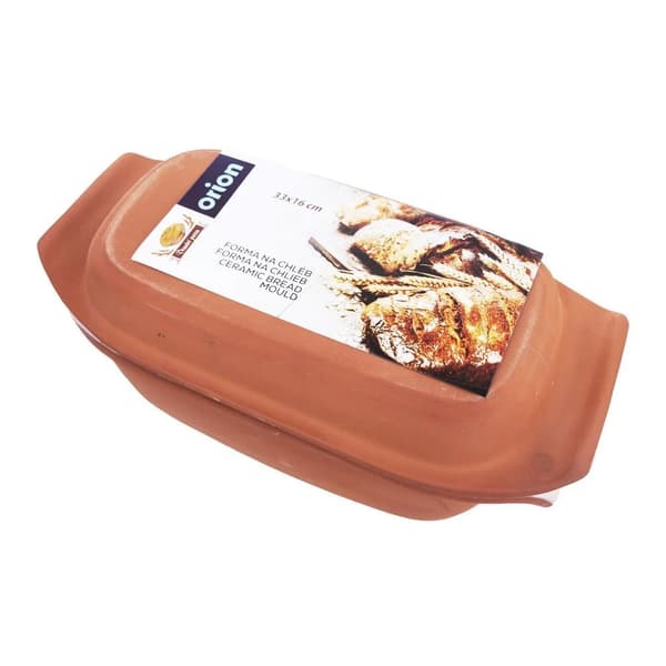 Brødform - Keramik - Med Låg - 33 cm - Brun
