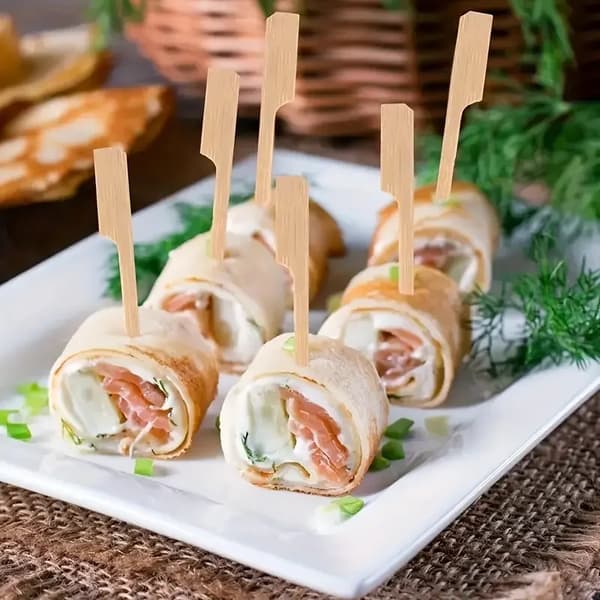 Engangsservice i polyester - Disposable tableware sæt 50 dele - Til fest og party - Til camping og grill