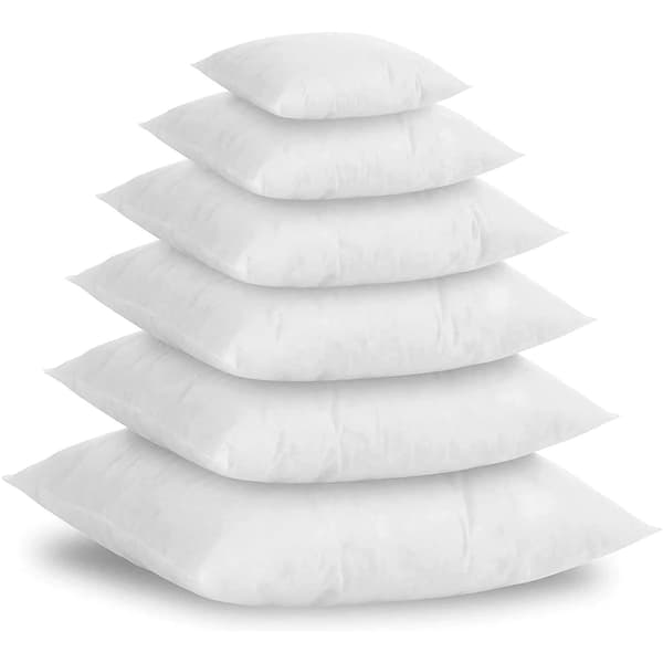Pudekerner - 8-pak - Til sofa- og sædehynder - 45 x 45 cm - Polyesterfiber - Åndbare - Vaskbare - Broderede