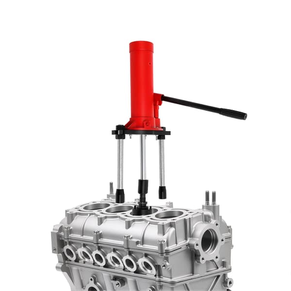 Hydraulisk cylinderfoderavdragare - 15T torr/våt typ - För 80–140 mm foder - Slitstark - 15 cm slaglängd - Röd