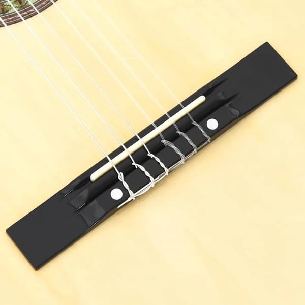 Klassisk Gitarr - 4/4 Akustisk Gitarr - 99 cm Helstorlek - Lindträ - För Nybörjare - Armygrön