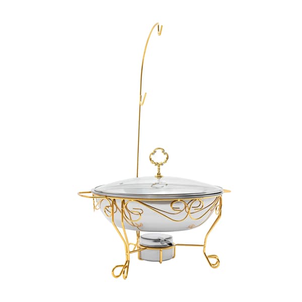 Rund Chafing Dish-stativ - Stativ til madvarmer - Rustfrit stål