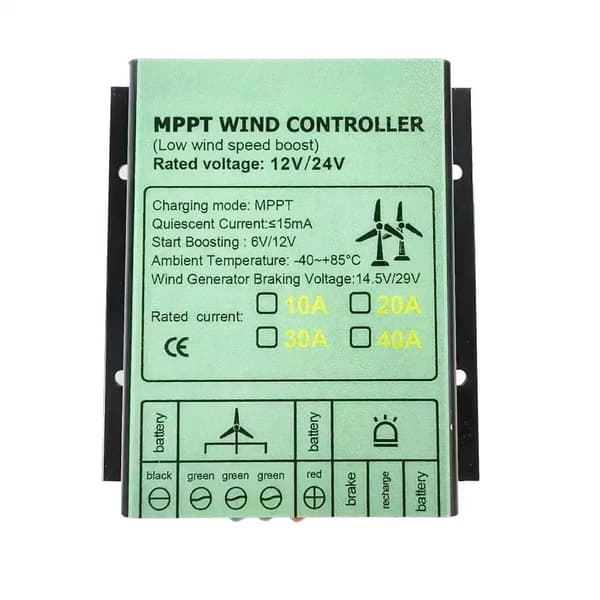 Vindmølle MPPT controller - Laderegulator - 4000W System - 12V 24V 48V Off Grid - Til Vind- Solcelleanlæg - Kun MPPT Controller