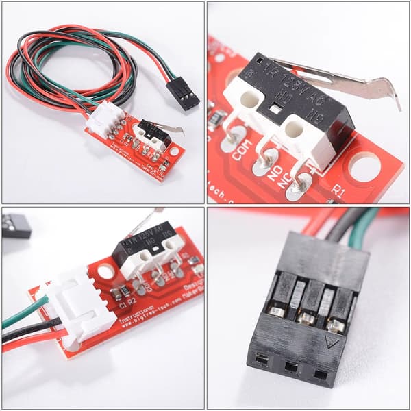 Endstopkontakt til 3D-printer - Prusa/iPrusa - RepRap - 60 cm kabel