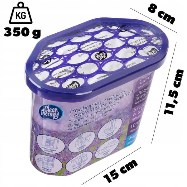 Fugtabsorber - Luftaffugter - Lavendelduft - 300 g
