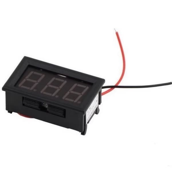 LED-panelvoltmeter - Digital voltmåler - DC 3,5–30 V - LED-display