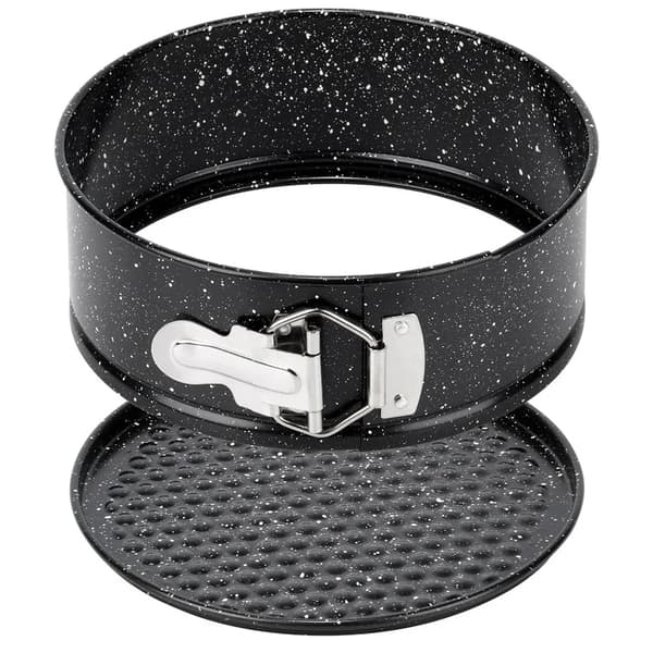 Bageform med granitbelægning - Springform - 18 cm - Metal - Sort