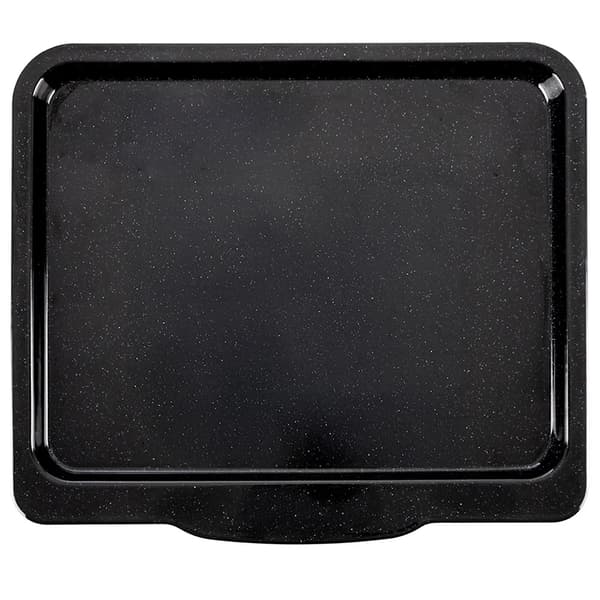 Emaljeret Bageplade - Rektangulær Ovnplade - 40 x 35,5 x 2 cm - Sort