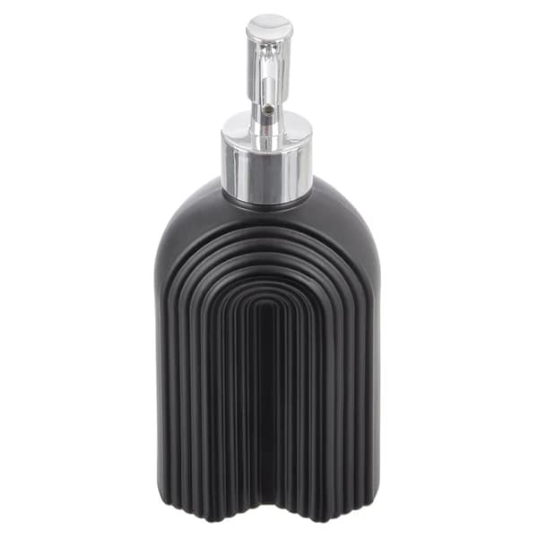 Sæbedispenser - Glas - 320 ml - Sort