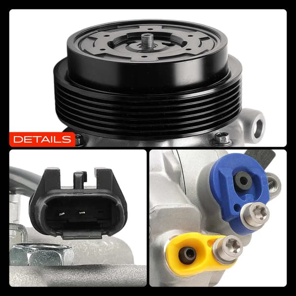 Kølekompressor Bil - AC Kompressor - Passer Til 3-serie E90/E91/E92 - 5-serie E60/E61 - X1 E84 - 1-serie E82/E88/E81 - OEM 4471908476