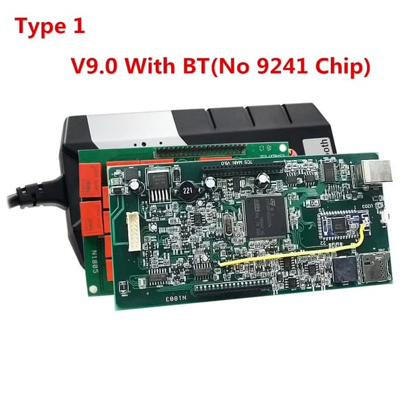 Multidiag Pro DS Type 1 V9.0 - OBD2-tester - Bluetooth - Dobbelt PCB V3.0 - Ægte 9241A-chip - Biler og lastbiler - Software 2021.11/2020.23